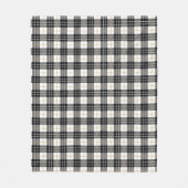 Schots zwart en goud Tartan Plaid Fleece Deken (Voorkant)