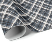 Schots, zwart en wit, tartan, stijlvol, klassiek cadeaupapier (Rol Hoek)