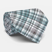 Schots, zwart en wit, tartan, stijlvol, klassiek stropdas (Opgerold)