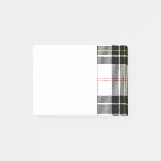 Schots-zwart-wit Clan MacPherson Tartan Post-it® Notes (Voorkant)