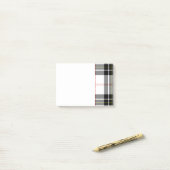 Schots-zwart-wit Clan MacPherson Tartan Post-it® Notes (Op bureau)