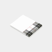 Schots-zwart-wit Clan MacPherson Tartan Post-it® Notes (Schuin)