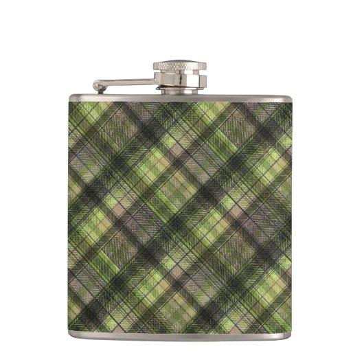 Schots zwarte inktvis, geplateerd heupfles (Voorkant)