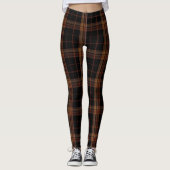 Schots zwarte woud Tartan Vrouwelijke Leggings (Voorkant)