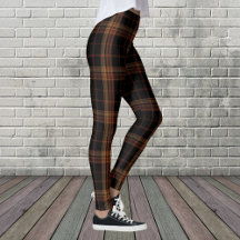 Schots zwarte woud Tartan Vrouwelijke Leggings