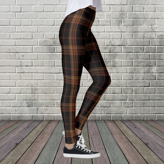 Schots zwarte woud Tartan Vrouwelijke Leggings