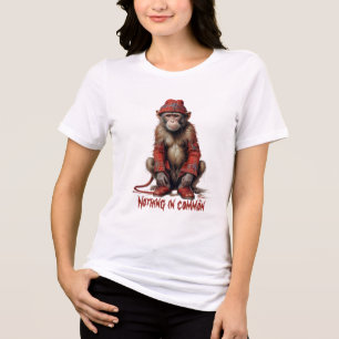 Schotse aap in vermomming - niets gemeen Tri-Blend shirt