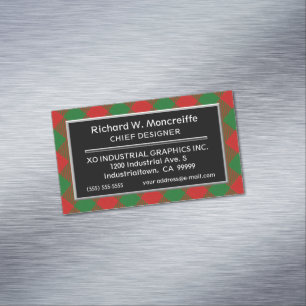 Schotse Accent Clan Moncreiffe Tartan Visitekaartje Magneet