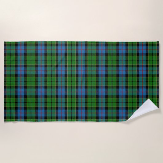Schotse accenten Clan Forsyth Tartan Strandlaken (Voorkant)