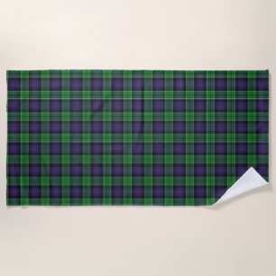 Schotse accenten Clan Leslie Hunting Tartan Strandlaken