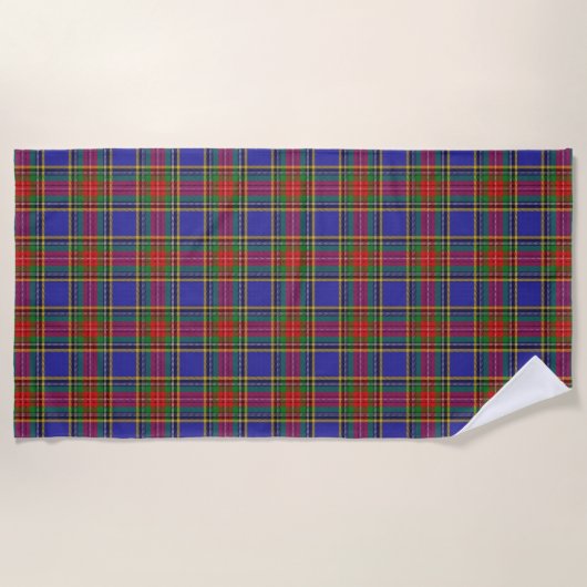 Schotse Accenten Clan MacBeth Tartan Strandlaken (Voorkant)