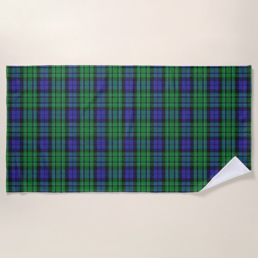 Schotse accenten clan MacCallum Tartan Strandlaken (Voorkant)