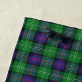 Schotse accenten Clan Sutherland Tartan Strandlaken (In situ)
