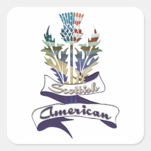 Schotse Amerikaanse distel Stickers