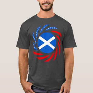 Schotse Amerikaanse Multinationale Patriot Flag Se T-shirt