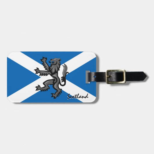 Schotse Bagagelabels, Rampant, Schotse vlag Bagagelabel (Voorkant horizontaal)