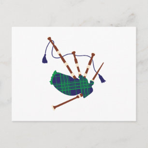 Schotse Bagpipes Briefkaart