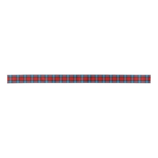 Schotse baillie van Polkemett Red Pset Tartan Satijnen Lint (Voorkant)