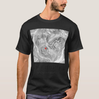 Schotse Berg De Cobbler Topografisch Kaartontwerp T-shirt