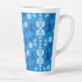 Schotse blauw en wit latte mok (Rechts)