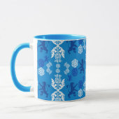 Schotse blauw en wit mok (Links)
