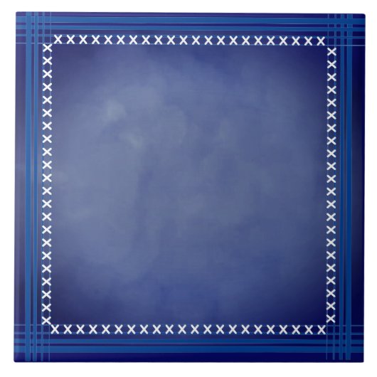Schotse Blauw Tegeltje (Voorkant)