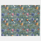 Schotse bloemen fleece deken (Voorkant (Horizontaal))