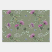 Schotse bloemen inpakpapier vel (Voorkant 3)