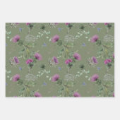 Schotse bloemen inpakpapier vel (Voorkant)