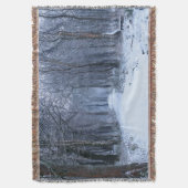 Schotse Bluebell-Bossen in de winter Deken (Voorkant Verticaal)