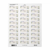 Schotse Bluebell Distel Retouradreslabel Etiket (Full Sheet)