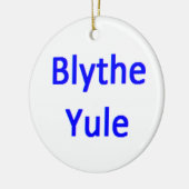 Schotse blythe yule keramisch ornament (Links)