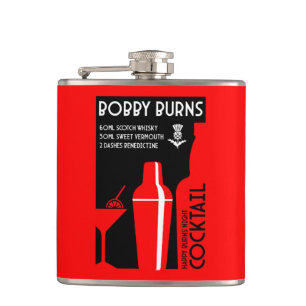 Schotse Bobby Burns Whiskey Cocktail Heupfles