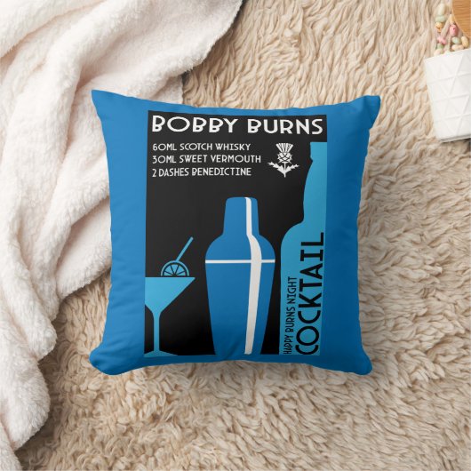 Schotse Bobby Burns Whiskey Cocktail Kussen (Deken)