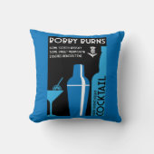 Schotse Bobby Burns Whiskey Cocktail Kussen (Voorkant)