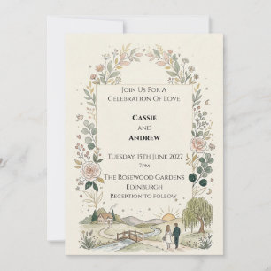 Schotse Botanische Trouwdag Kaart
