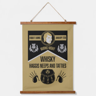 Schotse brandwonden avondmaal hangend wandkleed