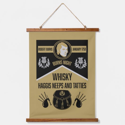 Schotse brandwonden avondmaal hangend wandkleed (Voorkant)