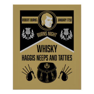 Schotse brandwonden avondmaal perfect poster