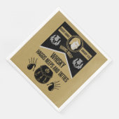 Schotse brandwonden avondmaal servet (Hoek)