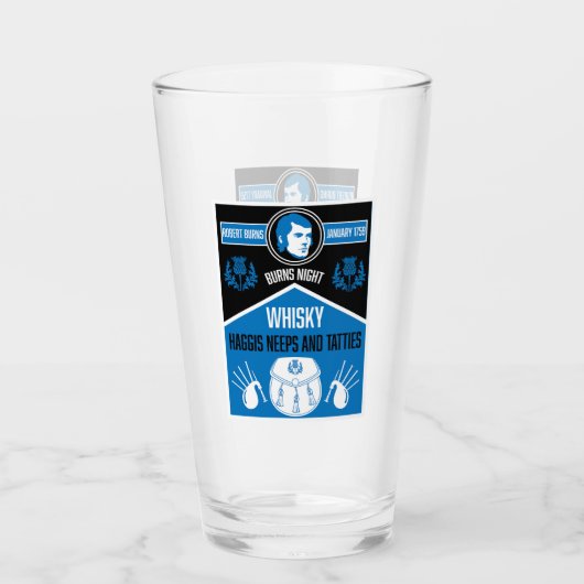 Schotse brandwonden nacht glas (Voorkant)