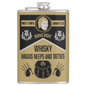 Schotse brandwonden nacht heupfles (Voorkant)