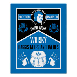 Schotse brandwonden nacht perfect poster