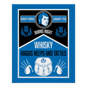 Schotse brandwonden nacht perfect poster