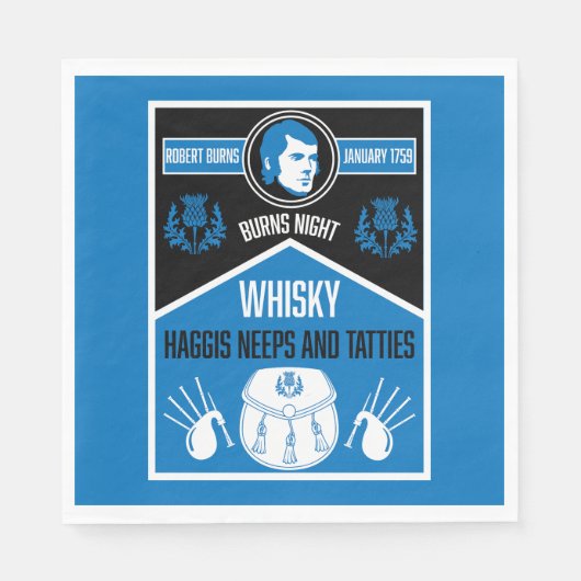 Schotse brandwonden nacht servet (Voorkant)