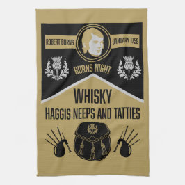 Schotse brandwonden nacht theedoek