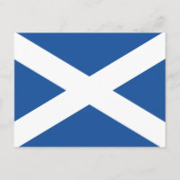 Schotse briefkaarten met Schotse vlag