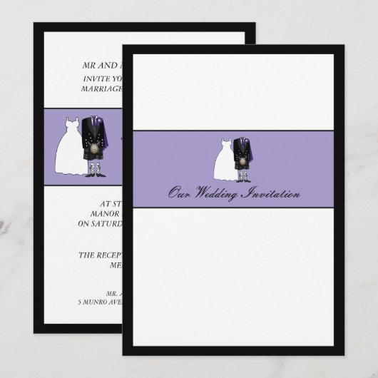 Schotse britse uitnodiging tot inschrijving op het (Voorkant / Achterkant)