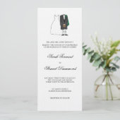 Schotse bruid en bruinbruidsport - slim kaart (Staand voorkant)