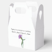 Schotse bruiloft souvenirs, geschenken, giveaways bedankdoosjes (Geopend)